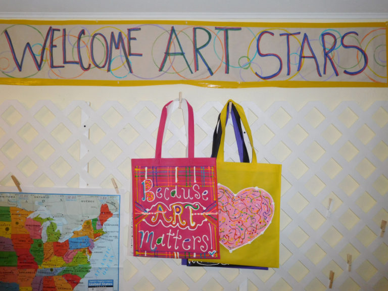 Signage is designed to inspire youngsters at Little Chick&#039;s Art Play, where students typically range in age from 4 to 10.