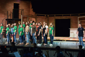The Camas High School cast and theater band of "Little Shop of Horrors" rehearses on Monday, March 5, in the Camas High theater. The show opens at 7 p.m., Friday, March 16, at Camas High, 26900 S.E. 15th St., Camas.
