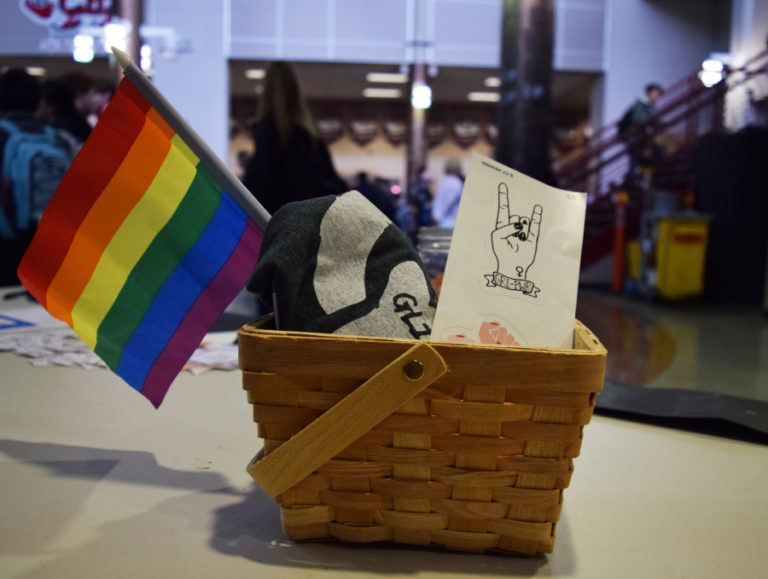 Students created a basket to be raffled off to benefit Rose Haven, a day shelter and community center that serves women and children experiencing the trauma of abuse, homelessness and other disruptive life changes.
