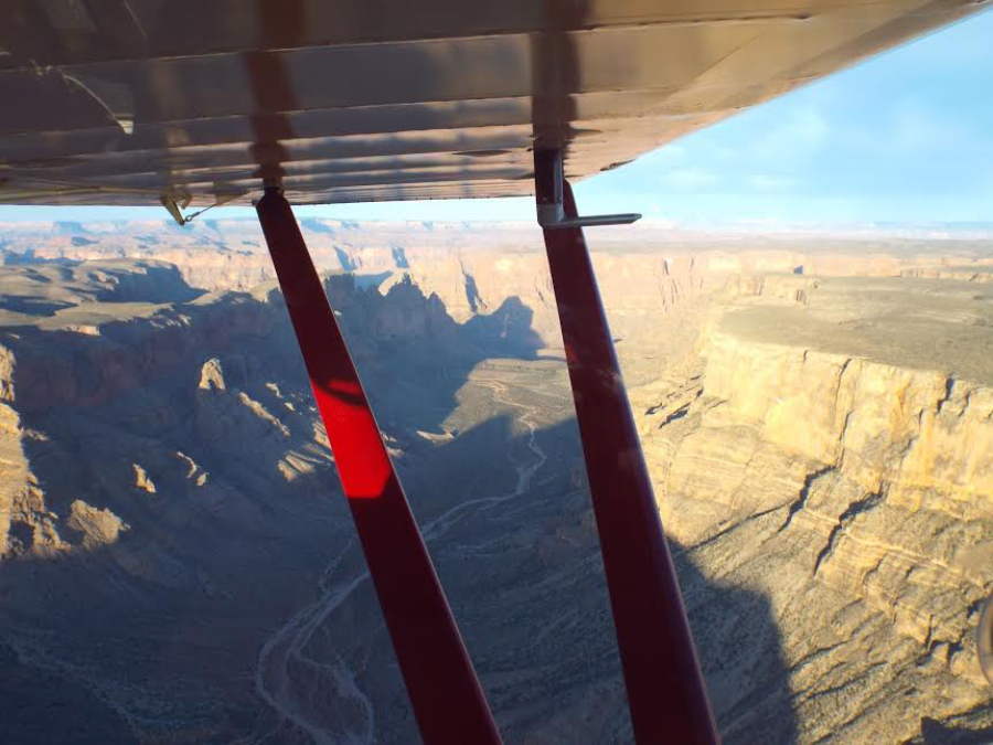 Contributed photo courtesy of Dennis Kozacek 
 The view from the Cessna 150 aircraft of the Grand Canyon in Arizona. (Tori Benavente/Post-Record)