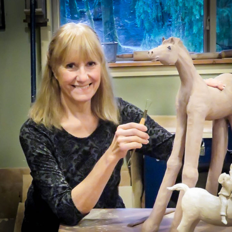 Washougal artist Anna Wiancko-Chasman works in her studio off Washougal River Road. Her studio is located at 2532 N. Washougal River Road.