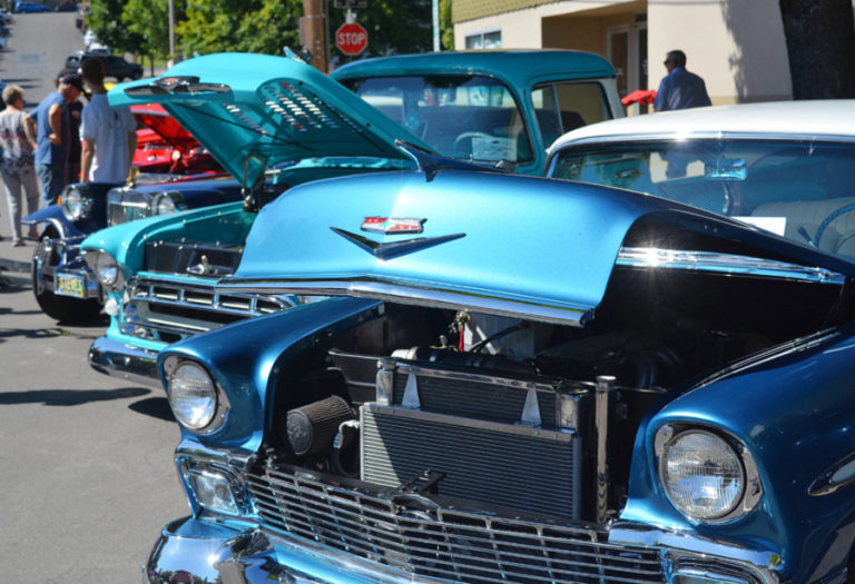 A "blue wave" of cars at the 2017 Camas Car Show. The 13th annual car show is slated to take place from 4 to 8:30 p.m., Saturday, July 7 in historic downtown Camas.