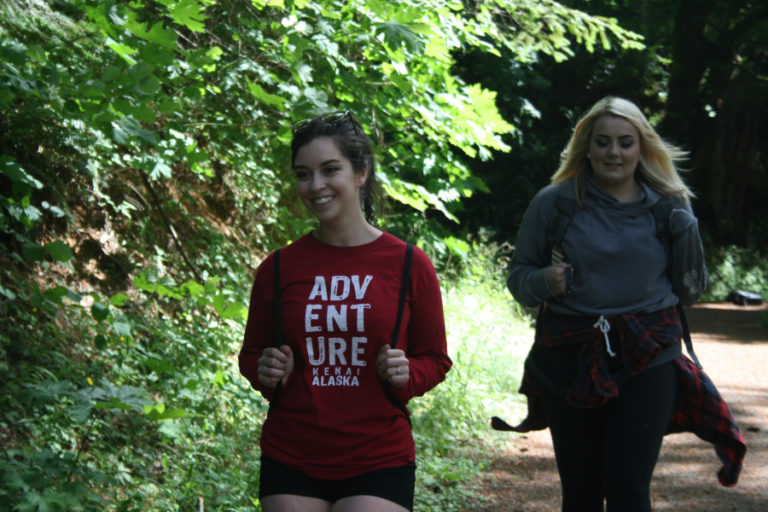 Lakeesha Lee and her friend Krista Sorto drove all the way from Quincy, WA to enjoy the lesser traveled Hardy Ridge Trail.