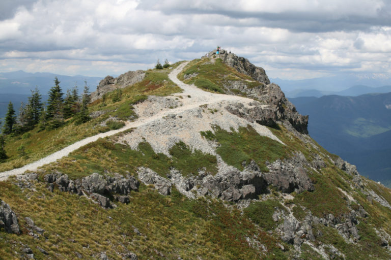 The top of Silver Star is a saddle with two separate peaks.