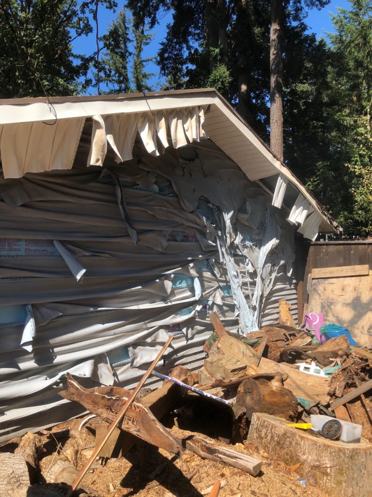 This outbuilding, used for storage, at a residence in the 2600 block of 
