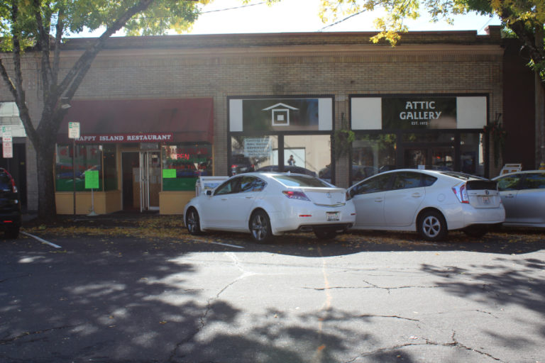 The neighboring storefronts on Northeast Cedar Street. As of Nov.
