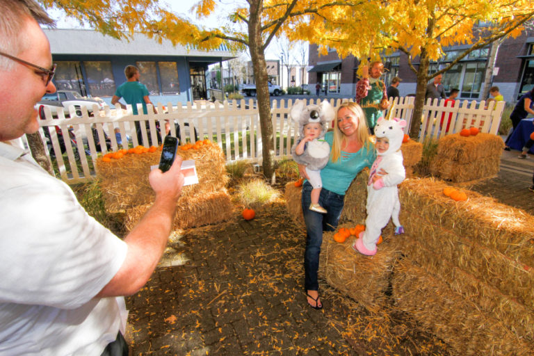 Mike Allen (right) and Shawn Garrison (left) offer a free haunted house and yard display at their Washougal house, located at 730 Ninth St., Washougal.