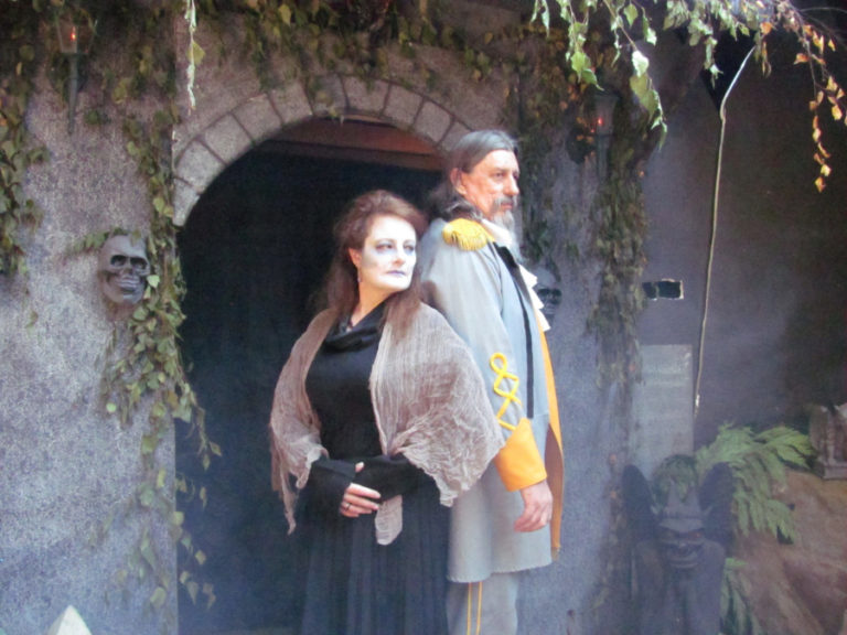 Ian Straub (left) and Miranda Kylie Straub (right) at The Wild Hair in Camas won the &quot;Best Merchant Costume&quot; award during the 2017 Boo Bash.
