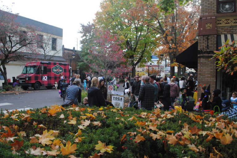 Streets were cleared and parking blocked off for Boo Bash on Oct. 24. Parents and children flocked to downtown and lined the sidewalks after 3 p.m.