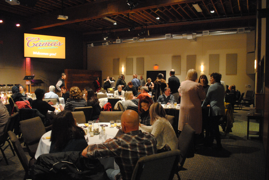 The downtown Camas business community gathered Nov. 12 at Journey Church for the annual event. Awards were bestowed for aesthetic and customer service achievements, among others.