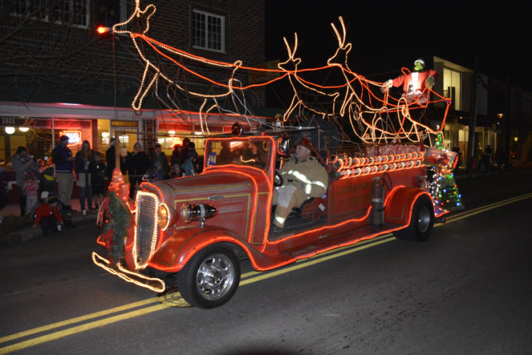 Reindeer make their way down Washougal's Main Street during a recent Washougal Lighted Christmas Parade. This year's parade and tree lighting will take place Thursday, Dec. 6.