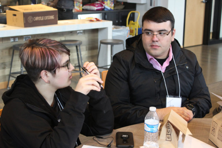 Jesse Jimenes (right), one of the youth leaders of the Dec.
