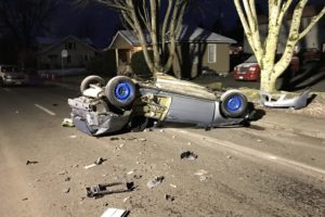 (Photos courtesy of Camas Police Department) One person was killed in a crash on the 900 block of Northeast Third Avenue in Camas. 