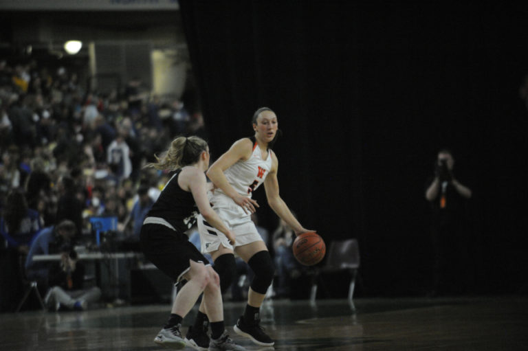 Beyonce Bea took control of the final game against East Valley, displaying excellent ball handling and forcing the Knights to foul.
