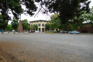A vacant site at 1625 Main St., in downtown Washougal will someday be home to a newer, much bigger Washougal library. Wes and Diane Hickey, of Washougal, recently donated an 18,000-square-foot section of the property to the library building efforts. Library advocates say the site is the best they could have hoped for, and that it will help maintain a civic core in downtown Washougal with its close proximity to the Washougal Post Office and the public "town square" at Reflection Plaza. (Post-Record file photos)