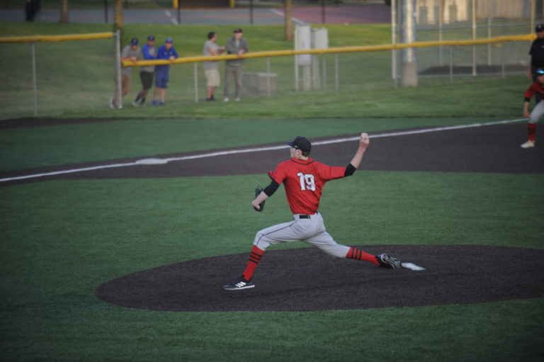 The Papermakers number one pitcher Riley Sinclair is back to full strength after a nagging back injury and remained poised in a 3-1 win over Auburn Mountainview to punch a ticket to the state tournament.
