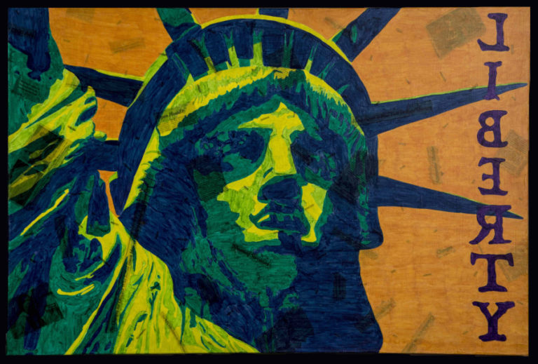 &quot;Liberty&quot; by Vancouver artist Sam Marroquin