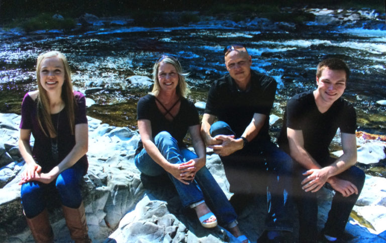 Amelia Pullen (left), a valedictorian for the Washougal High School class of 2019, poses for a photo with her mother, Amy; father, Rob; and brother, Aiden.