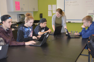 Freshman Academy students engage in a learning activity on June 1 at Washougal High School (WHS). The academy, designed to ensure a smooth transition to ninth grade, is one of the core offerings of WHS' Excelsior program. (Contributed photos by Rene Carroll, courtesy of Washougal School District)