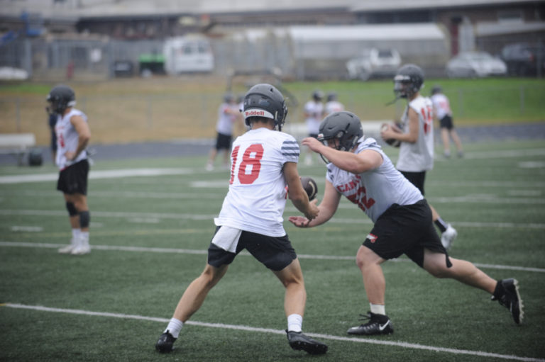 Camas High School senior quarterback Blake Ascuitto (No.