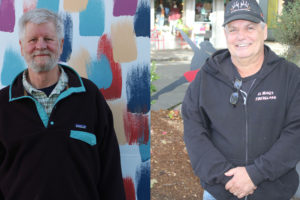 Doug Flanagan/Post-Record
Jim Cooper (left) and Bill Durgan are running for the Washougal School District's No. 1 board of directors seat.