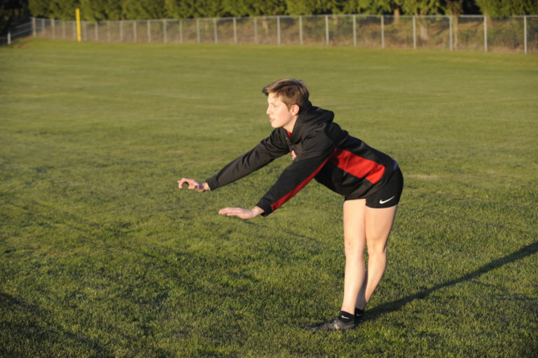 Camas High School senior Aspen Ashcraft has been unable to run this season because of a nagging leg injury.