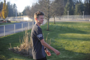 Camas High School sophomore Evan Jenkins is preparing for the 4A state meet after winning the Westside Classic at Chambers Bay Golf Course in University Place, Washington, on Nov. 2. (Wayne Havrelly/Post-Record)