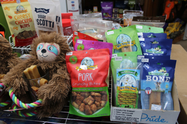 "Treats with a purpose" from Naturally Healthy Pets make good gifts for pet lovers.