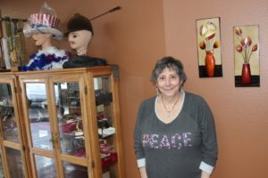 Camas resident Ellen Fanale opened My Mother's Closets vintage store in Washougal in October. "I try to have the lowest consignment rates that there are," said owner Ellen Fanale. "I want an assortment of things, because my taste is depression glass and 50s jewelry. I have enough stuff to fill a store 10 times over, but (I want to) get more diverse merchandise." (Photos by Doug Flanagan/Post-Record)
