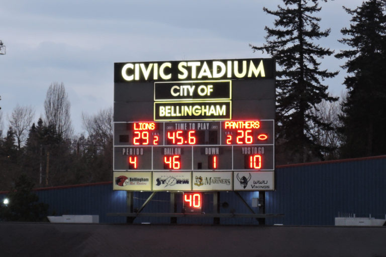 The clock runs down on the Washougal High School football team's storybook season. The Panthers didn't trail Lynden High School unil late in the fourth quarter of the Nov. 23 game in Bellingham.