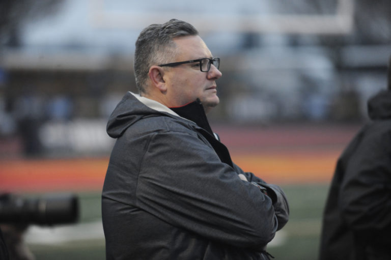 Former Camas mayor Scott Higgins has been on the Papermakers&#039; chain gang, the group that marks first downs during home football games, for over a decade.