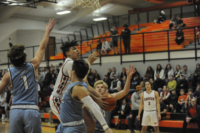 Free-wheeling moves by Yanni Fassilis excite fans who are enjoying the success of Washougal High School&#039;s girls and boys basketball programs.