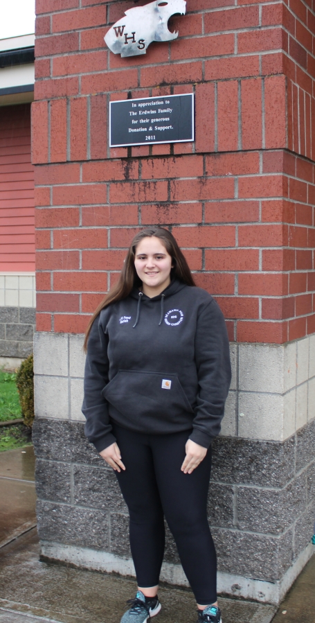 Doug Flanagan/Post-Record 
 Washougal High School junior Mariah Moran, the Washougal School District&#039;s representative to the Washougal city council, plays trombone in several school bands, is active in local 4-H and Girl Scouts organizations and hopes to become a veterinarian. (Doug Flanagan/Post-Record)