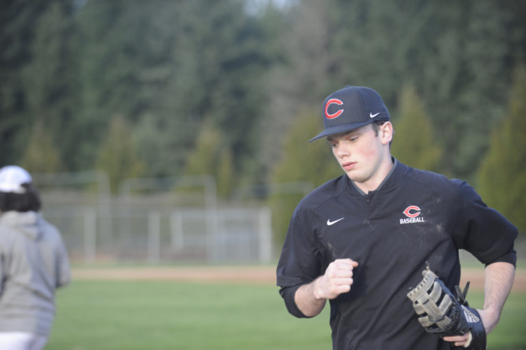 Riley Sinclair, the Camas baseball team's top pitcher, says he's worked hard on keeping his poise in tense situations and is anxious to hit the mound.