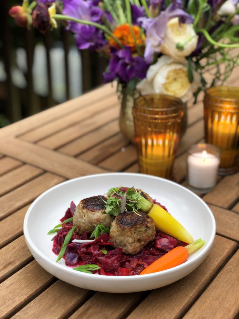 (Photo courtesy of Janessa Stoltz)
Flowers and a colorful plate highlight some of the offerings that will soon be available at the Acorn & the Oak, once the statewide "stay home" order has lifted and the new Camas flower shop/supper club, located at 3533 N.E. Everett St., is able to open.