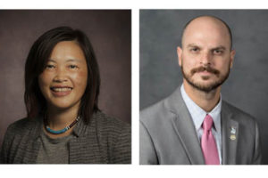 The city of Camas recently named Trang Lam (left) as its new director of parks and recreation, and Bryan Rachal (right) as the city's first communications director. (Photos courtesy of city of Camas)