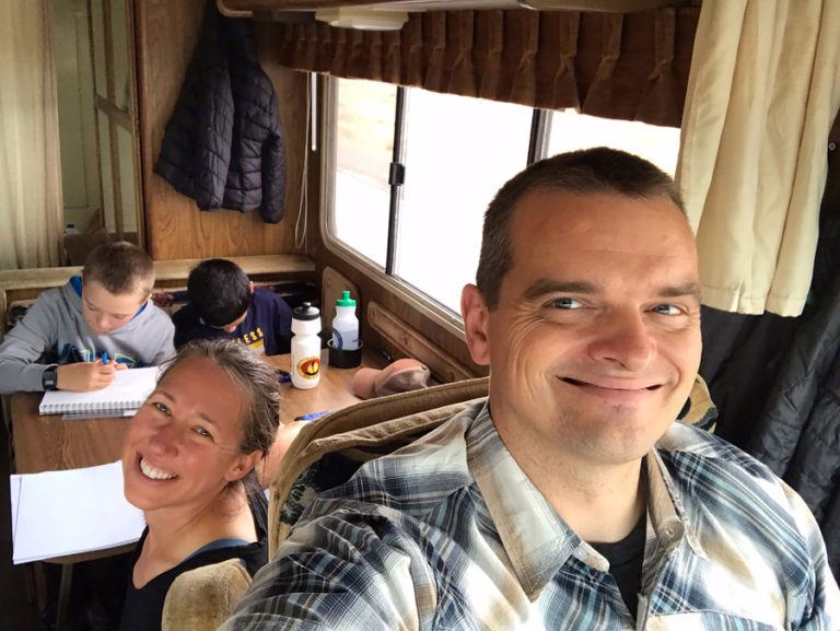 Washougal residents Andy and Heidi Dryden, along with their sons Eli and Johnny, visited 45 states and part of Mexico during a four-month-long road trip.