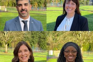 Candidates hoping to be named the Camas School District's next superintendent gathered with Camas School Board members, school district staff, students and community members on Tuesday, Nov. 30, and Wednesday, Dec. 1, 2021. Pictured clockwise from upper left: John Anzalone, Heidi Harris, Charlene Williams and Michelle Kuss-Cybula. (Contributed photos courtesy of the Camas School District)