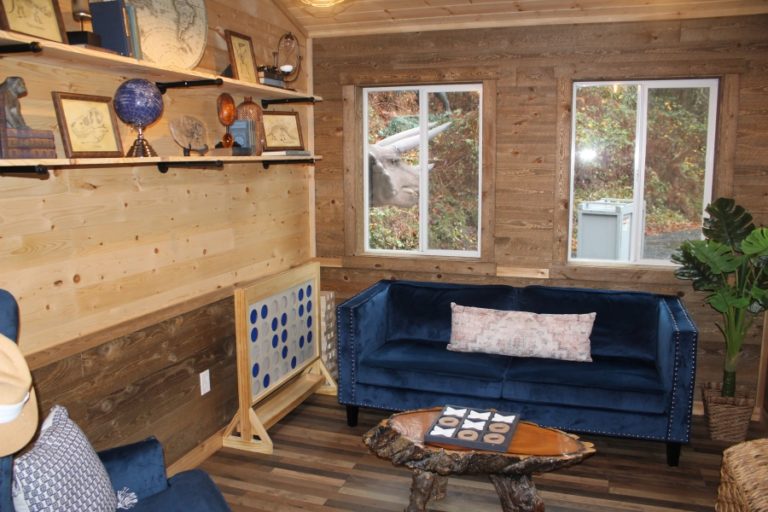 The rooms in the &quot;Jurassic Retreat&quot; house in rural Washougal are themed after characters, including John Hammond (above), from the &quot;Jurassic Park&quot; movie franchise.