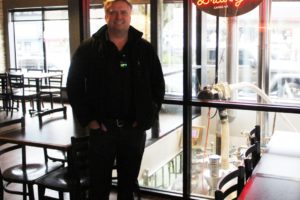 Camas Brewing Co. owner Eric Duensing wants his new brewery to produce "easier, less complicated, but fulfilling beers that go with our food." The brewery is located inside Camas Slices, at 339 N.E. Cedar St., in downtown Camas. (Doug Flanagan/Post-Record)