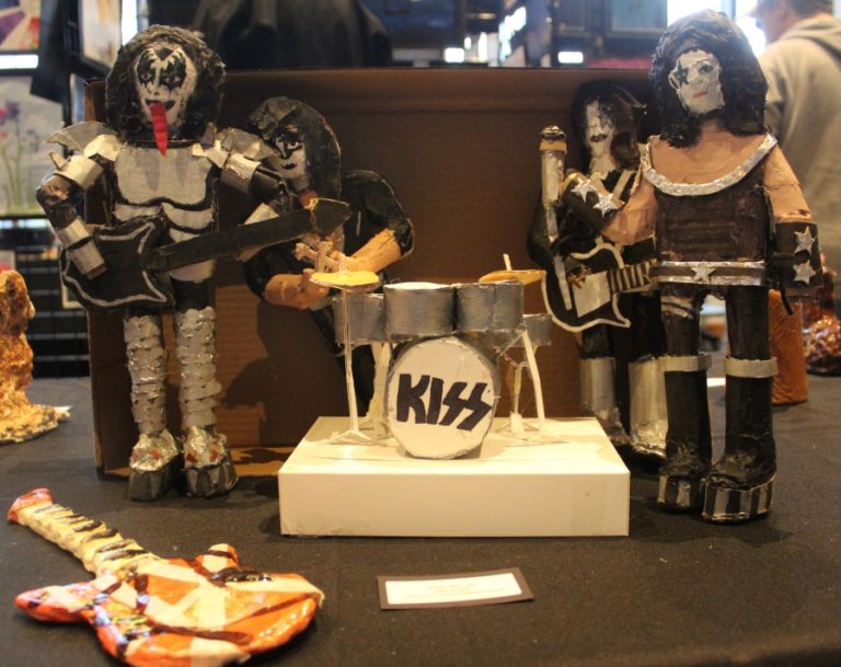 Doug Flanagan/Post-Record 
 A drawing created by Jemtegaard Middle School eighth-grade student Lilly Rushlo is displayed during the 2022 Washougal Youth Arts Month gallery exhibit on Wednesday, March 23, at Washougal High School.