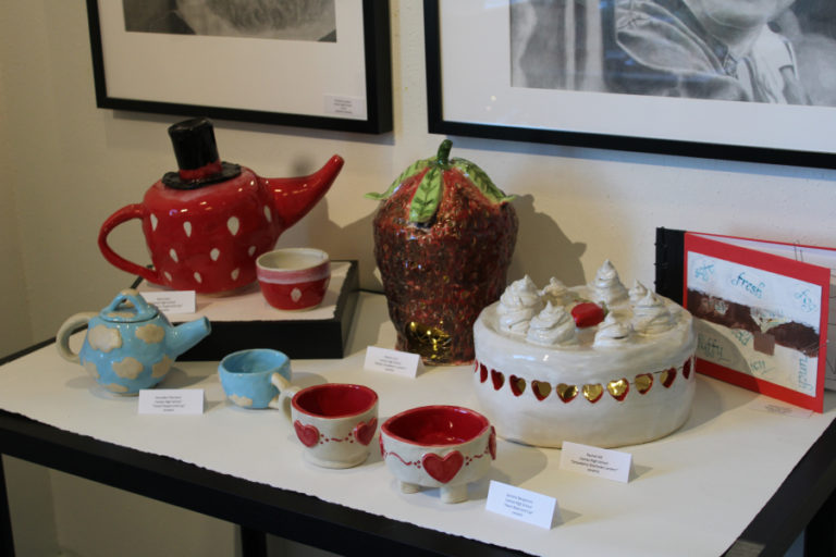 Artwork by Camas High School and Hayes Freedom High School students is featured in the Second Story Gallery&#039;s new, two-month student art exhibit, &quot;Stepping Out,&quot; on Friday, July 1, 2022.