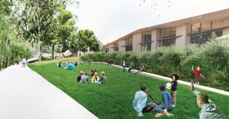Contributed graphic courtesy city of Washougal 
 Eagle View Park on the Washougal waterfront will include a public lawn and paved trails.