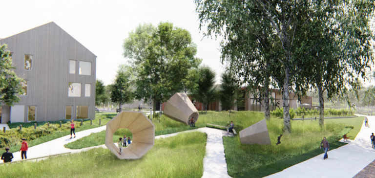 Contributed graphic courtesy city of Washougal 
 Eagle View Park on the Washougal waterfront will includevariety of interactive and interpretive elements, including an &quot;art walk,&quot; pictured above.