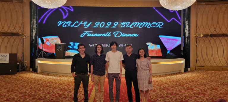 Aran O'Day, a senior at Camas High School (second from left), gathers with his study-abroad roommate (far left), host parents and host brother (center) during a summer study-abroad program in 2022.