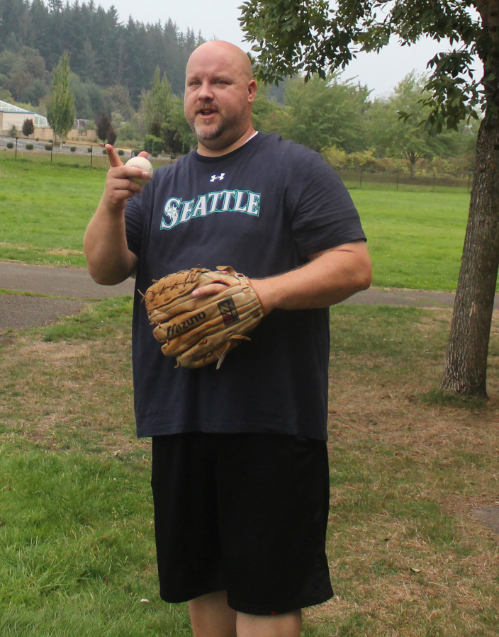 Contributed photo courtesy John Scukanec 
 Washougal resident John Scukanec began a mission in March to play catch with somebody every day for a full calendar year.