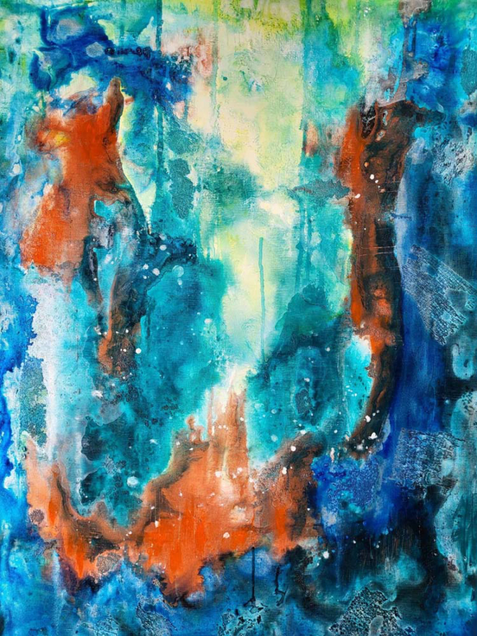 Washougal artist Tamara Dinius will show her art studio space and mixed-media art at the 2022 Clark County Open Studios tour this weekend on Saturday and Sunday, Nov. 5-6.