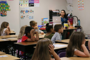 Contributed photo courtesy Washougal School District 
 Hathaway Elementary School students participate in the school's dual language program in 2022. (Doug Flanagan/Post-Record)