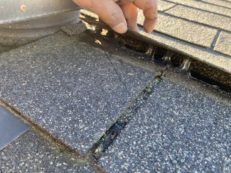 Contributed photo courtesy Washougal School District 
 Washougal High School&#039;s roof has sustained ultraviolet ray and wind damage, which has &quot;caused the mineral surfacing to deteriorate, leaving exposed scrim to be visible throughout the roof system which will continue to factor into delamination, shingle blow-off, and the overall integrity of the system&#039;s waterproofing,&quot; according to the findings of a 2021 analysis conducted by a Cleveland, Ohio-based roofing company.