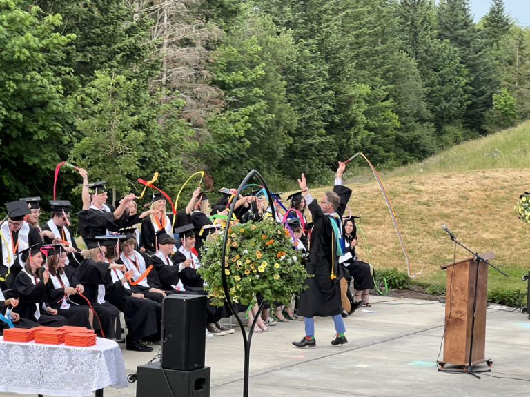 Discovery High School's class of 2023 commencement ceremony was held outside Discovery High School in Camas on Thursday, June 8, 2023.